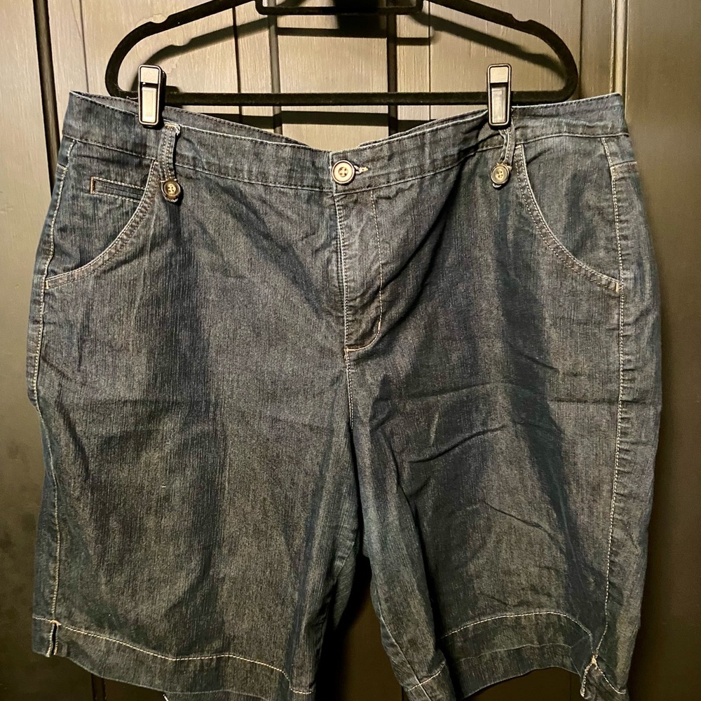 Gloria Vanderbilt Women's Dark Blue Jean Shorts